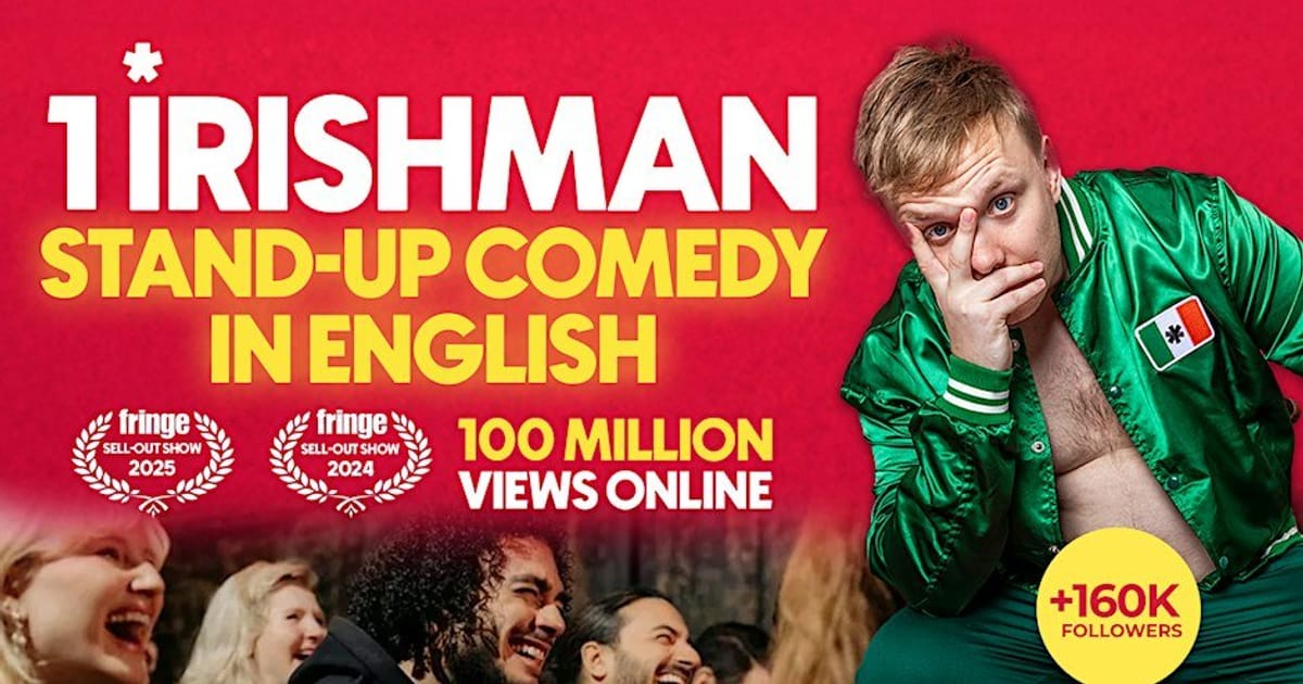1 Irishman in Gothenburg | A stand-up comedy show in English | 8PM, Olivedal
