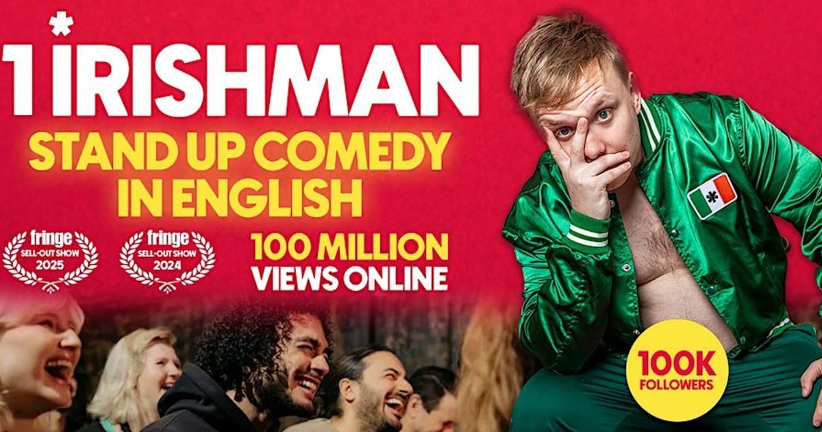 1 Irishman in Odense | A stand-up comedy show in English | 9PM, Odense