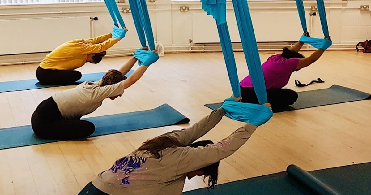 Aerial Yoga Workshop: Flow and Deep Stretch, Edinburgh 26th Sept 11-12.30, Edinburgh