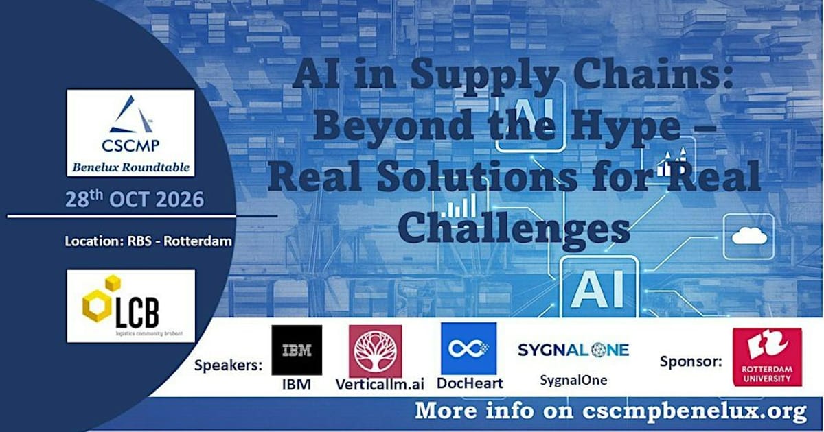 AI in Supply Chains: Beyond the Hype - Real Solutions for Real Challenges, Rotterdam