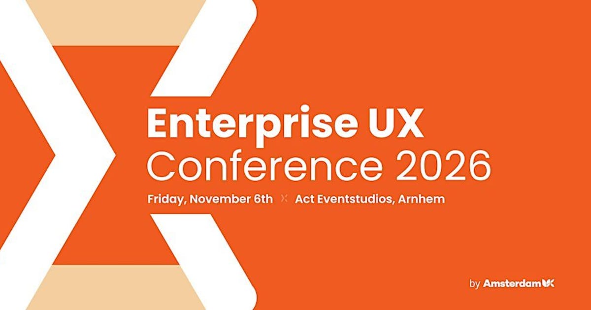 Enterprise UX Conference 2026, Arnhem