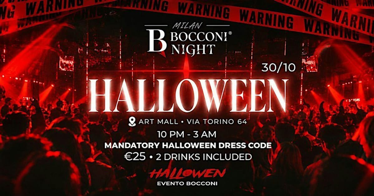 HALLOWEEN PARTY - Bocconi night, Milan