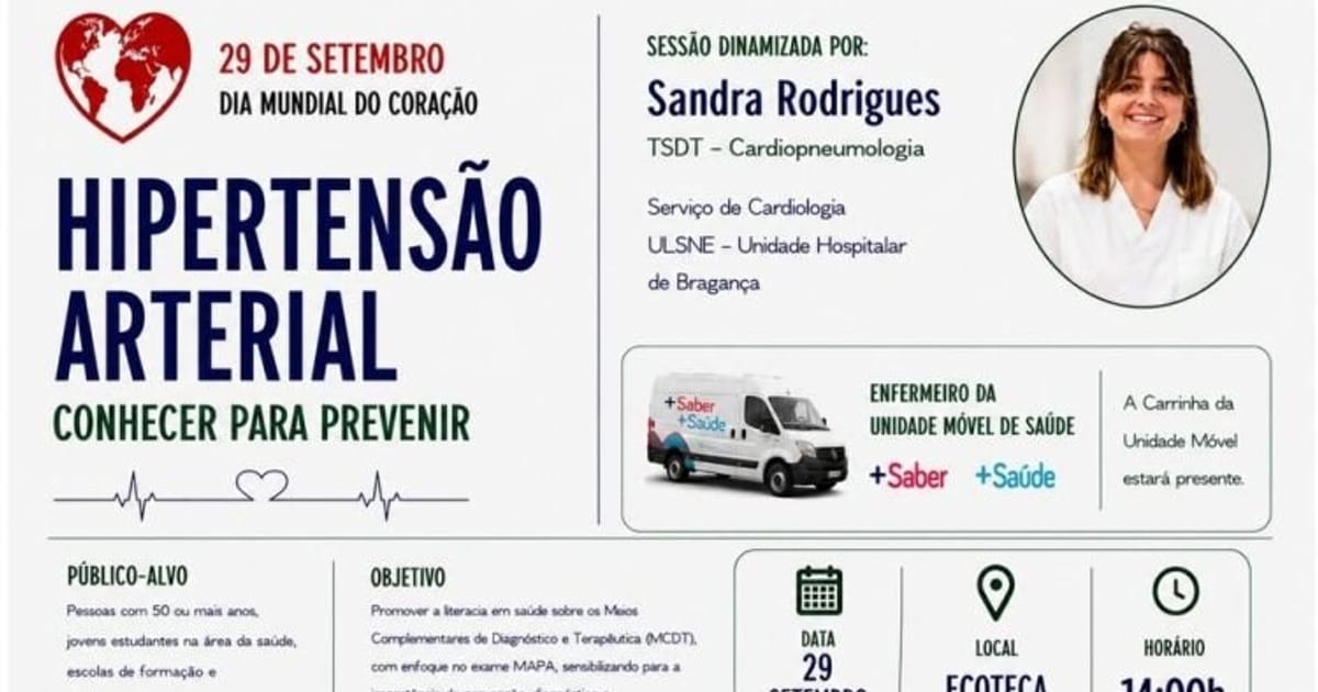 Hipertensão Arterial – Conhecer para Prevenir | Ecoteca, Mirandela