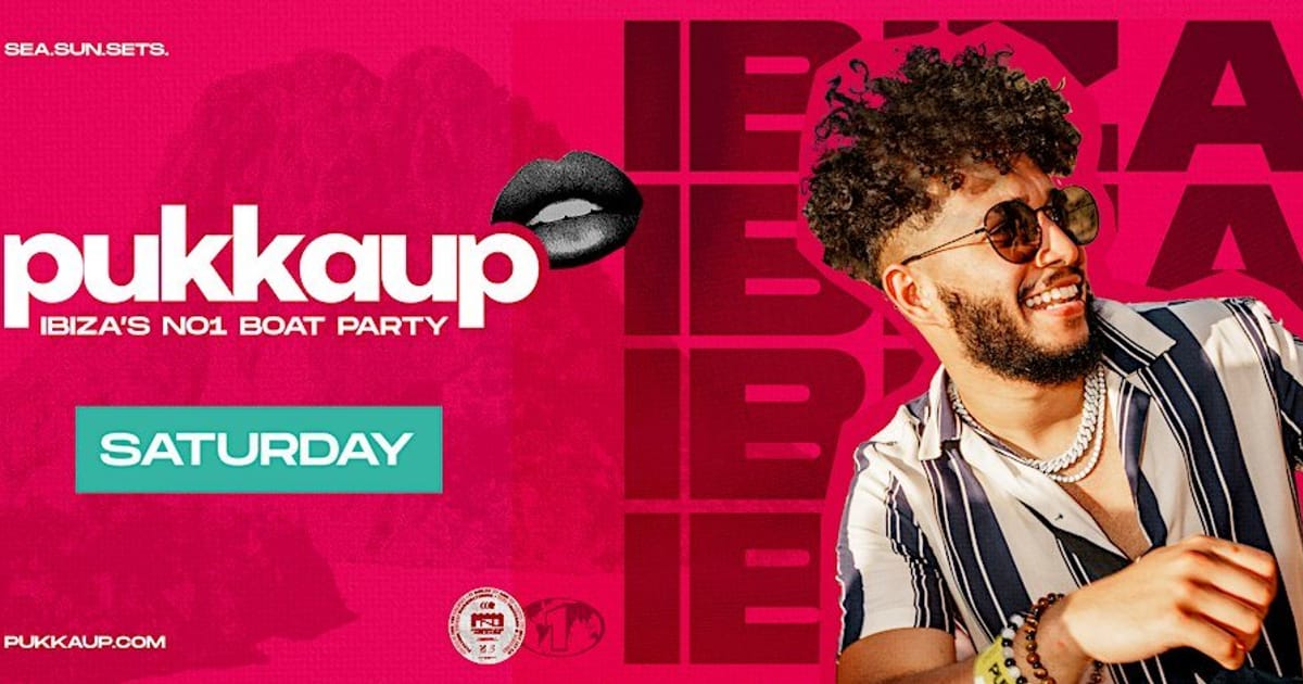 Ibiza Boat Party – Sunset | Pukka Up | Saturdays, Sant Antoni de Portmany