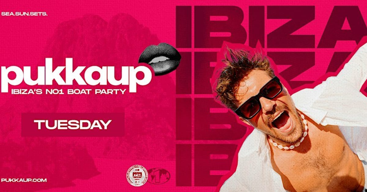 Ibiza Boat Party – Sunset | Pukka Up | Tuesdays, Sant Antoni de Portmany