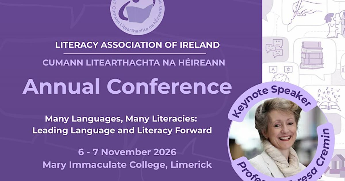Literacy Association of Ireland, Conference 2026, 6 - 7 November 2026, Limerick
