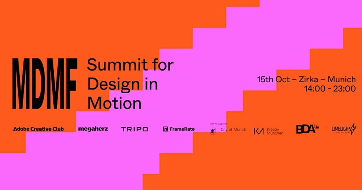 MDMF 2026 – Summit for Design in Motion, Munich