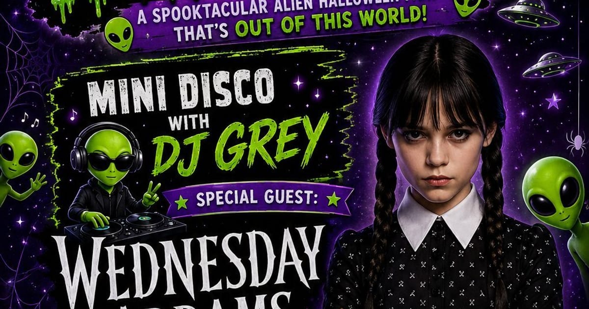 Mini Disco Ft Wednesday Adams, Cleckheaton