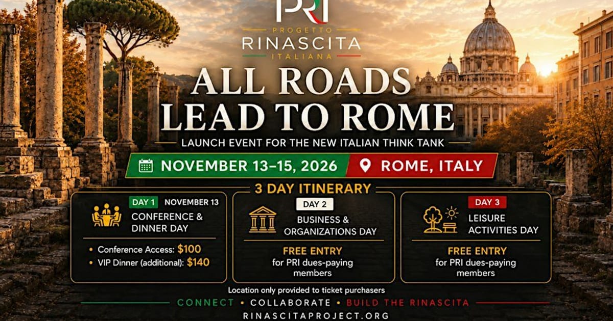 Rinascita 2026 - All Roads Lead to Rome, Rome