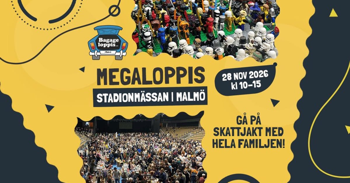 SÄLJA Megaloppis Malmö - Stadionmässan 28 NOV, Malmo