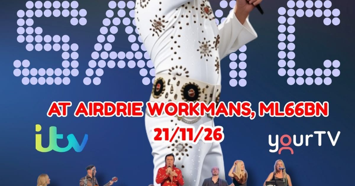 Sam C Elvis with a live 7 piece band BAND: Airdrie, Airdrie