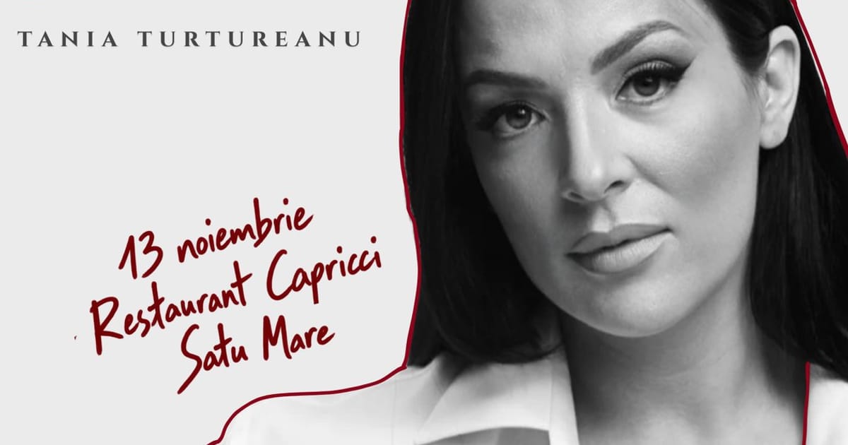 Satu Mare: Concert TANIA TURTUREANU | De Vorbă cu Mine, Satu Mare