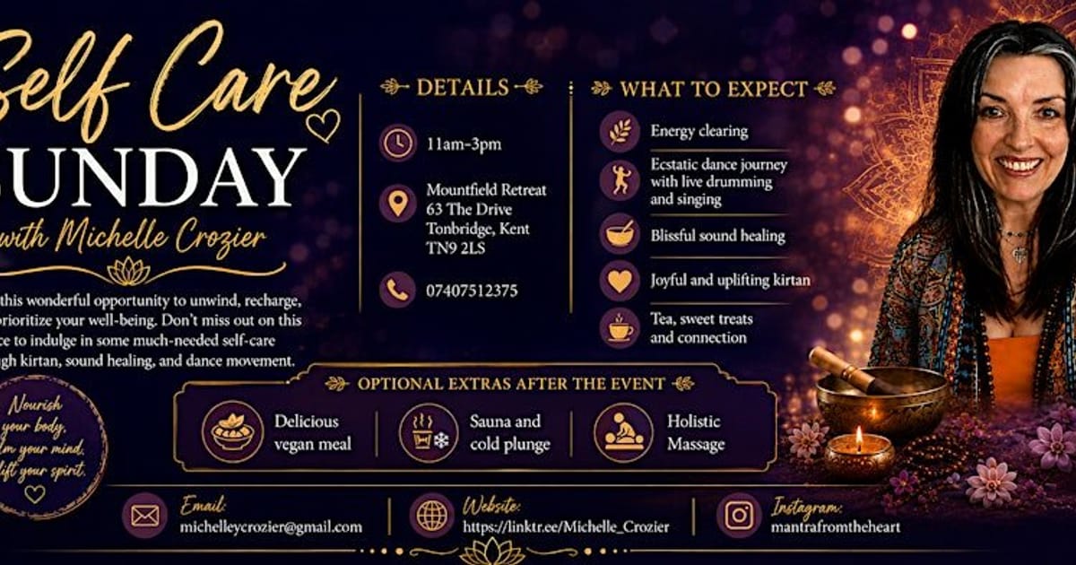 Self Care Sunday|Kirtan, Drum Dance Journey & Sound Healing, Tonbridge