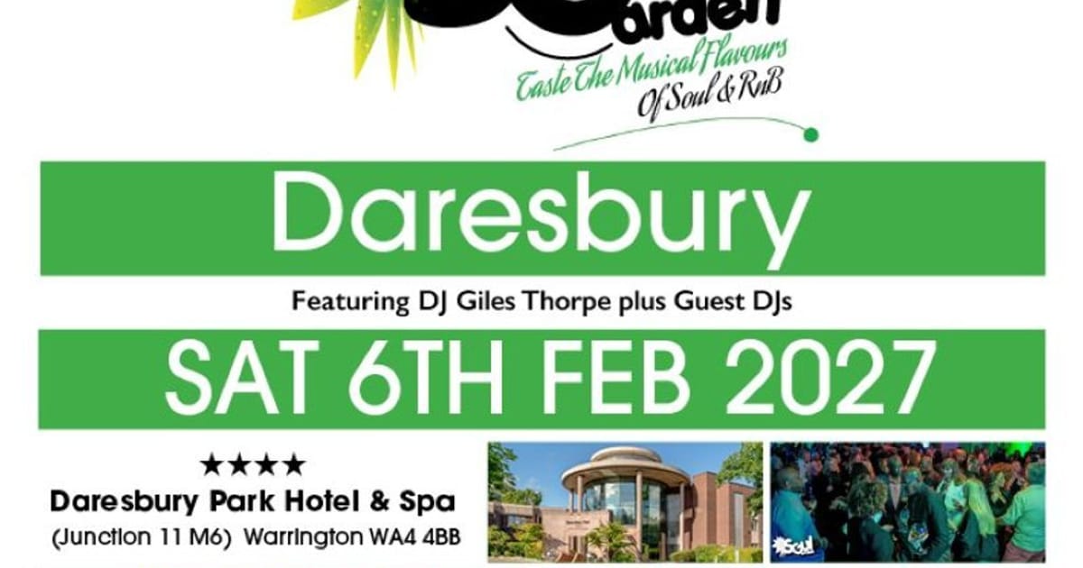 Soul Garden Weekend Experience, Warrington