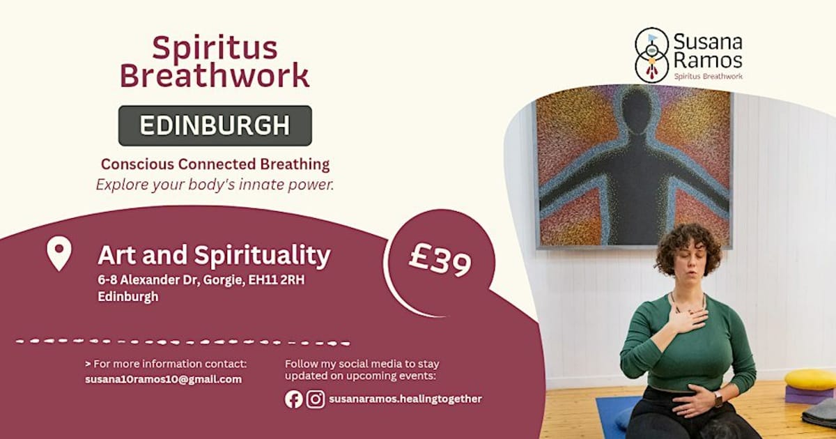 Spiritus Breathwork Workshop.Art and Spirituality.EDINBURGH, Gorgie