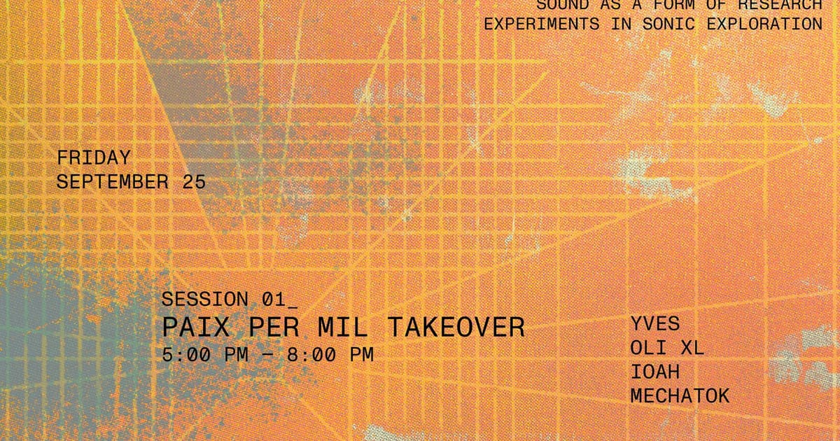 Stone Island Sound Presents: Paix Per Mil w/ Yves, Oli XL, Mechatok & IOAH, London