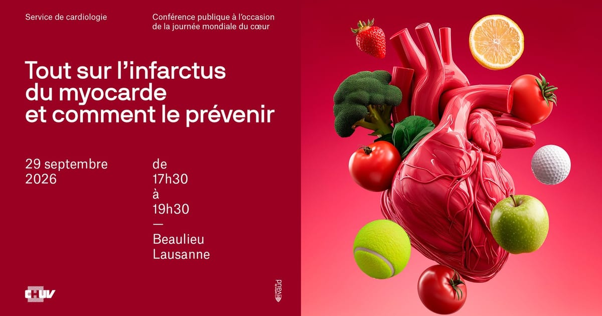Tout sur l’infarctus du myocarde et comment le prévenir, Lausanne