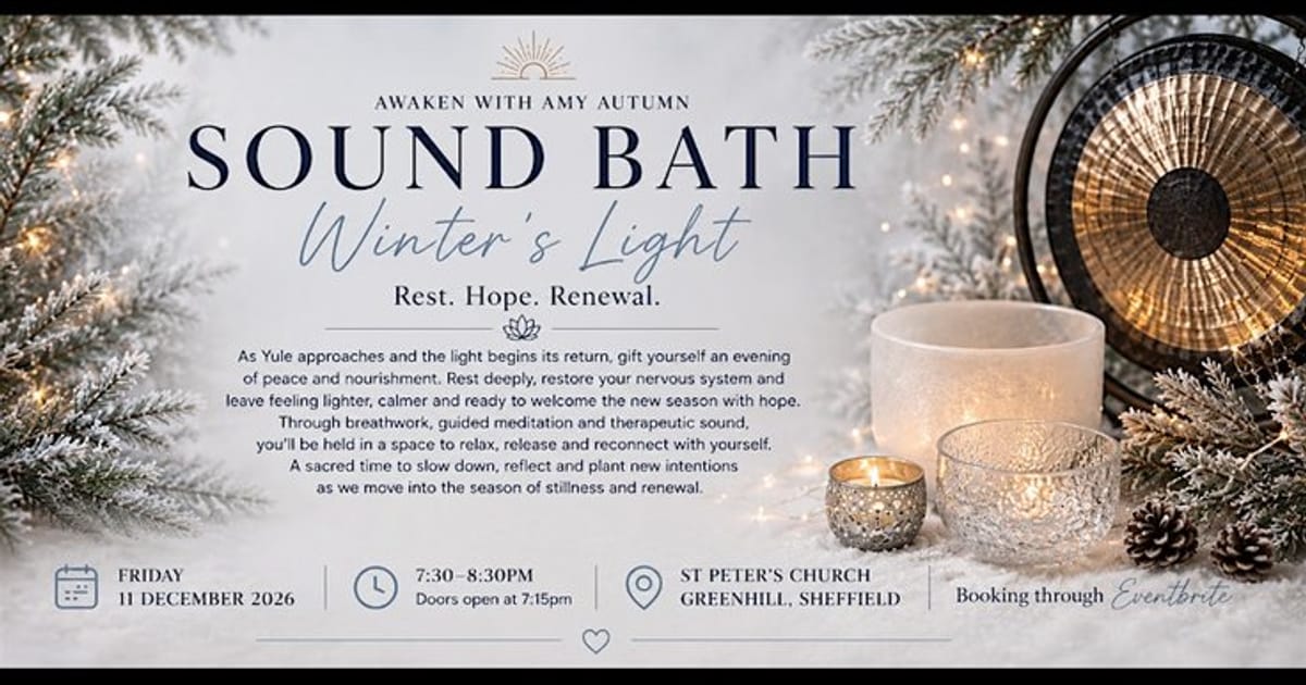 Winters Light Sound Bath, Greenhill
