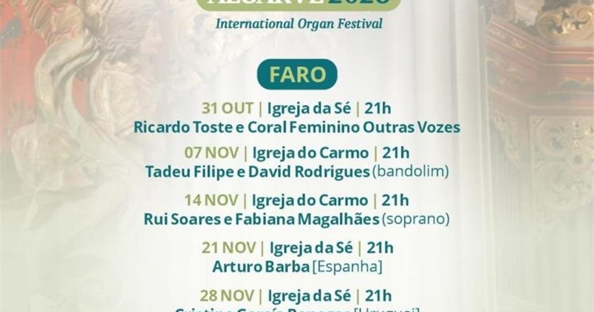 XIX Festival Internacional de Órgão do Algarve 2026, Faro