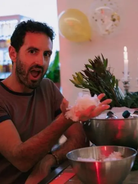 Micael, founder of TIME&SPACE, at an event